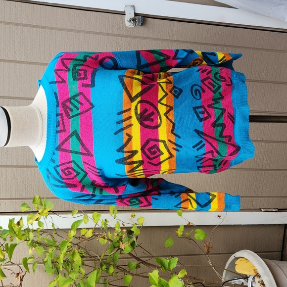 Vintage Eber International Sweater Medium - Picture 1 of 12